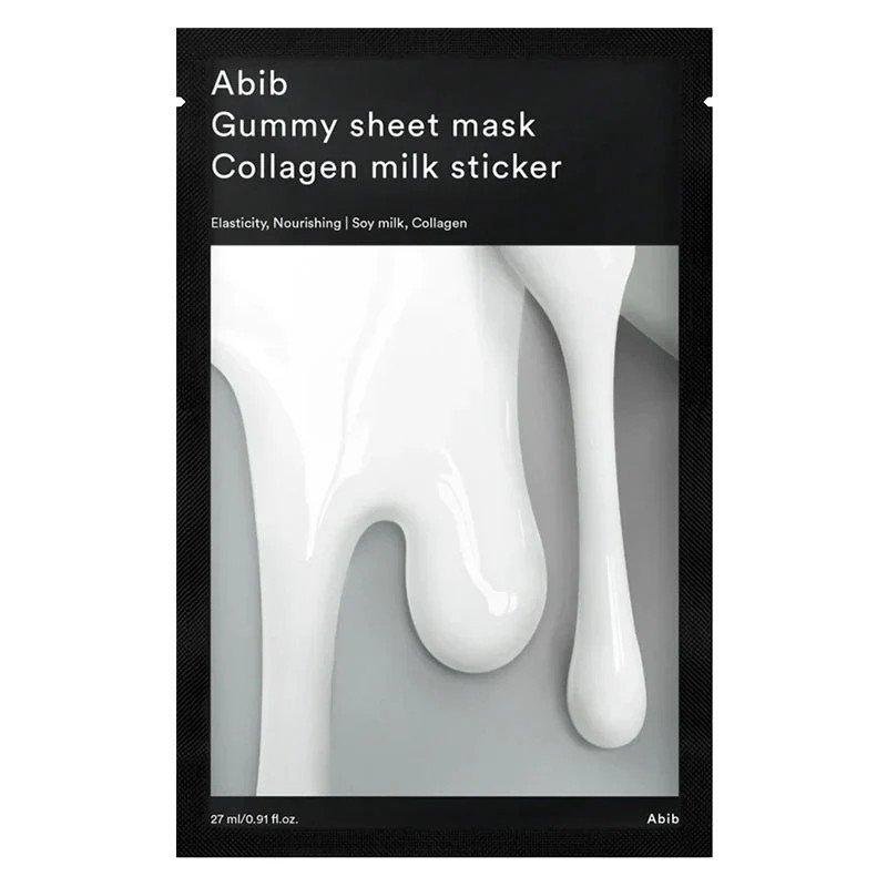 Abib Gummy Sheet Collagen Milk Sticker - lakštinė kaukė su kolagenu ir pieno ekstraktu