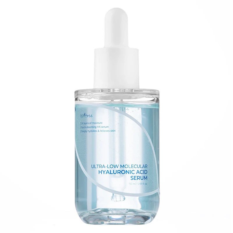 Isntree Ultra-Low Molecular Hyaluronic Acid Serum – itin žemos molekulinės masės hialurono serumas