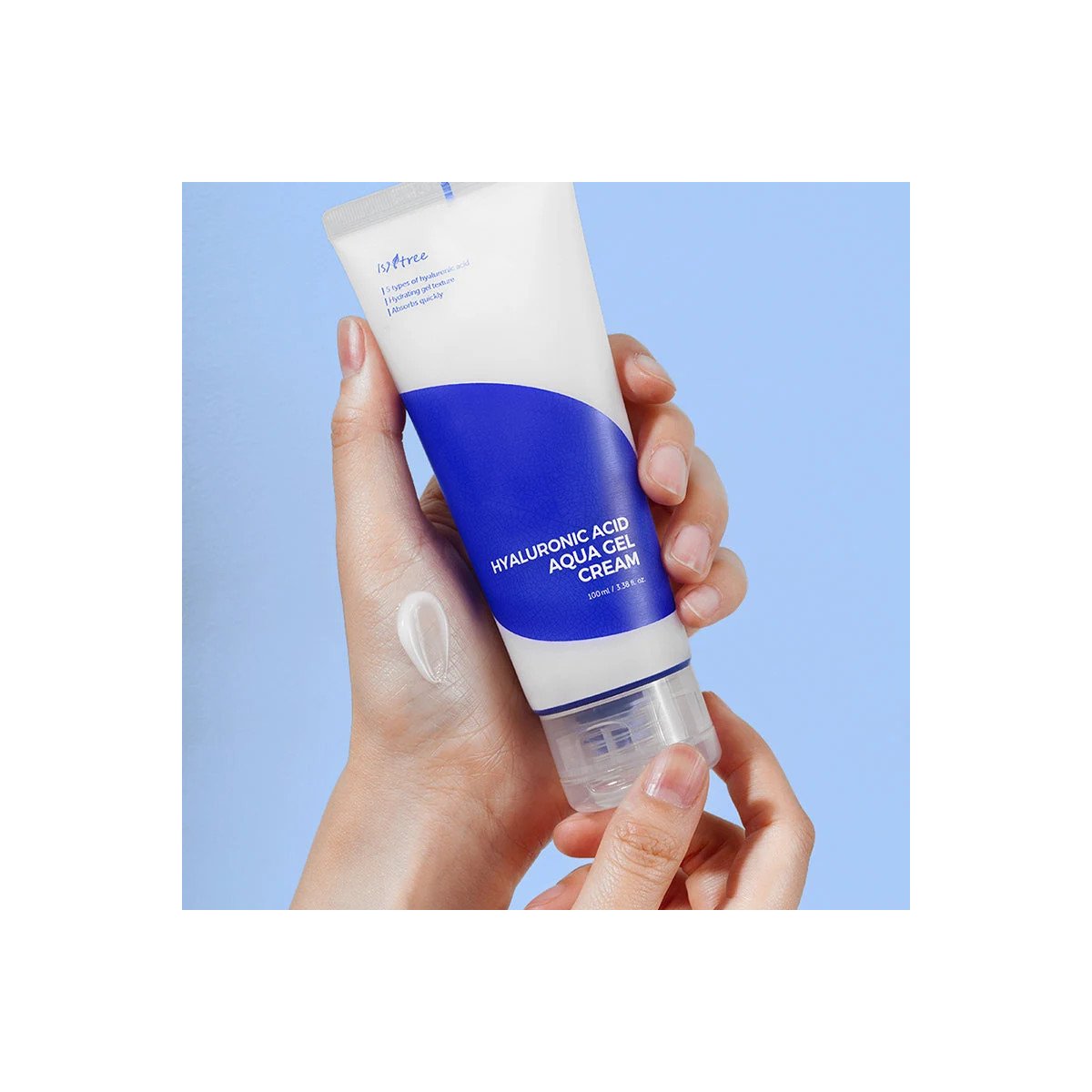 Isntree Hyaluronic Acid Aqua Gel Cream -lengvas, giliai drėkinantis gelinis veido kremas