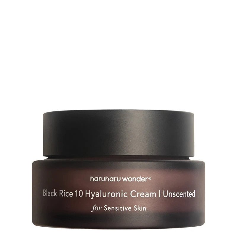 Haruharu Wonder Black Rice 10 Hyaluronic Cream Unscented – drėkinamasis veido kremas be kvapiklių