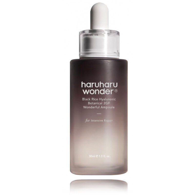 Haruharu Wonder Black Rice Botanical 2GF Ampoule - atkuriamasis veido serumas su peptidais