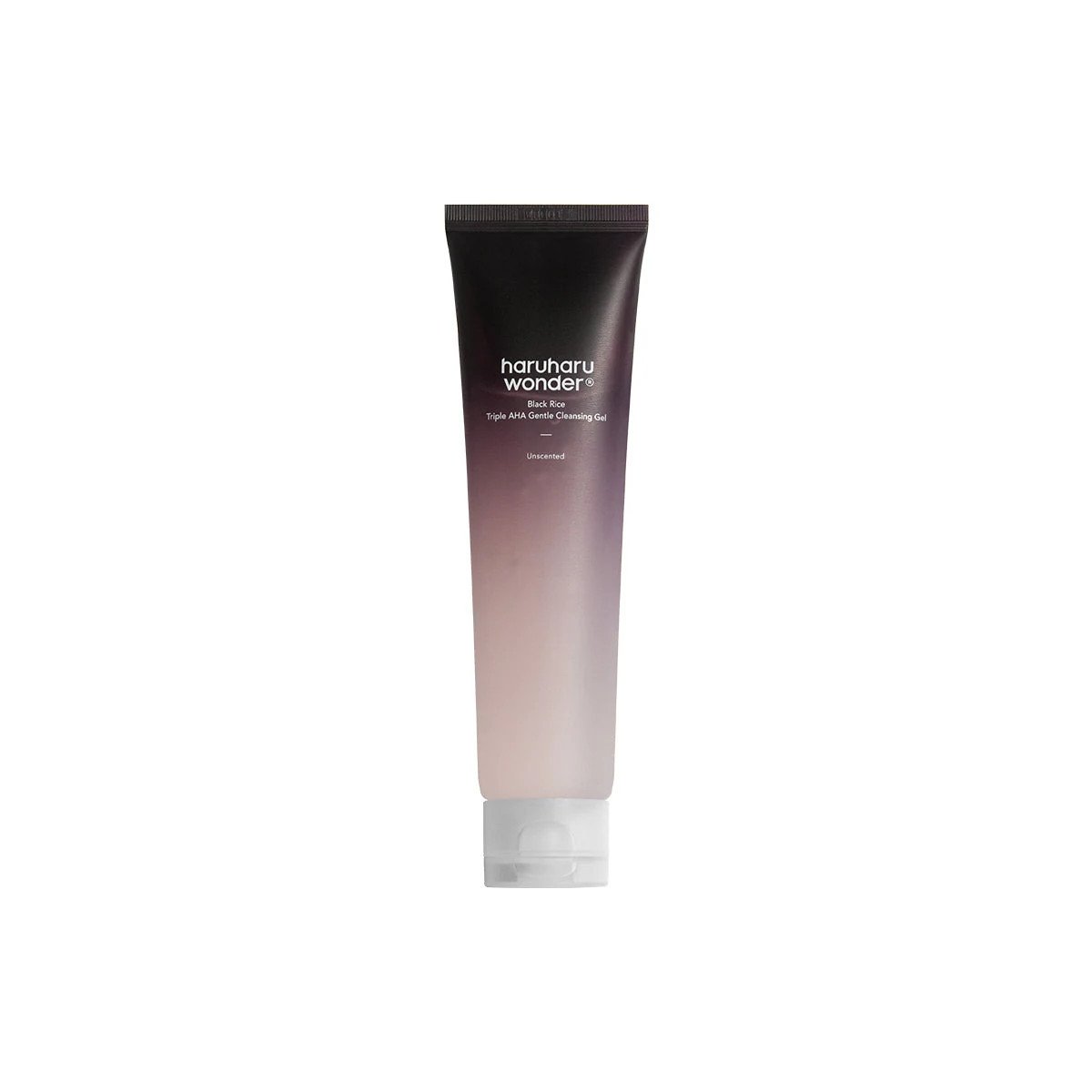 Haruharu Wonder Black Rice Triple AHA Gentle Cleansing Gel -švelnus prausiamasis veido gelis su AHA rūgštimis