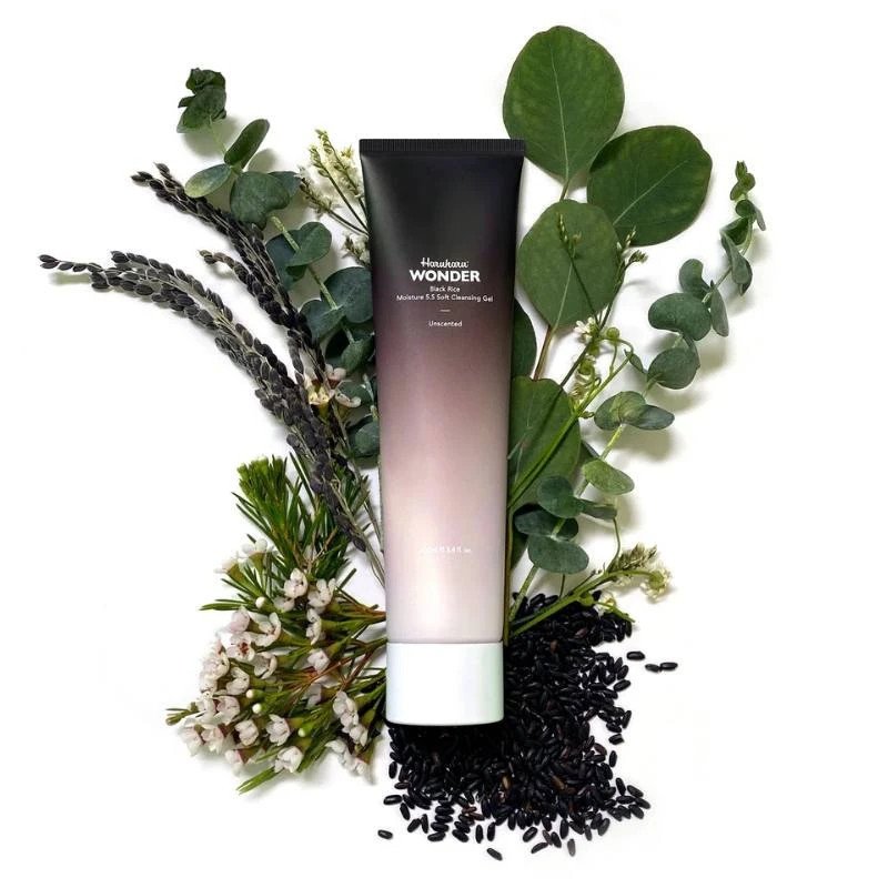 Haruharu Wonder Black Rice Moisture 5.5 Soft Cleansing Gel -švelnus prausiamasis veido gelis (pH 5.5)