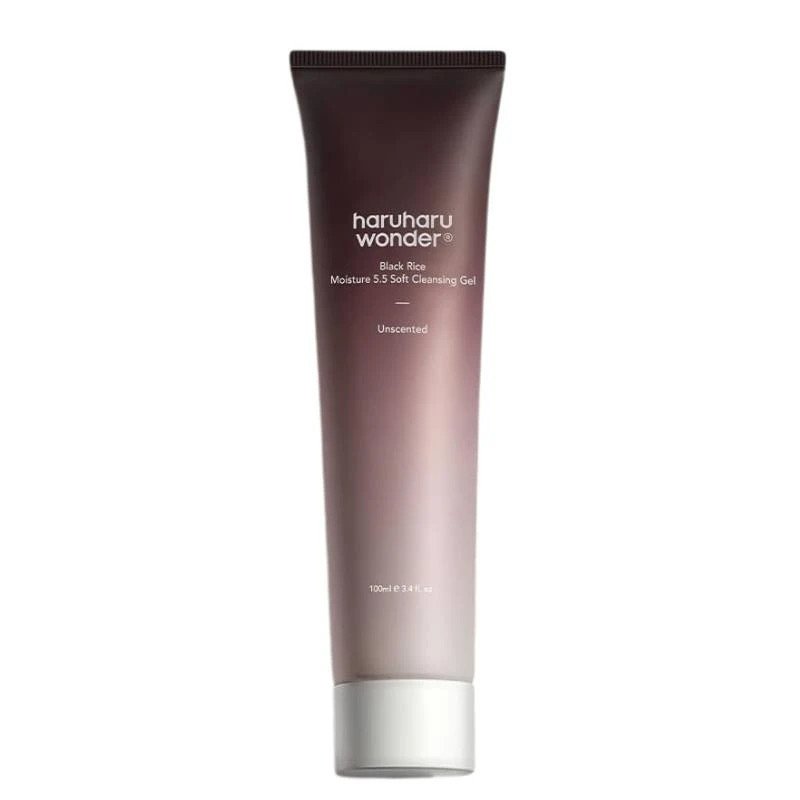 Haruharu Wonder Black Rice Moisture 5.5 Soft Cleansing Gel -švelnus prausiamasis veido gelis (pH 5.5)