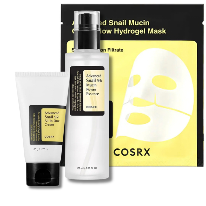 COSRX Advanced Snail Mucin atkuriamasis odos priežiūros rinkinys